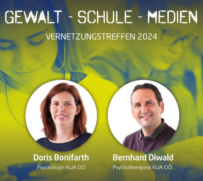 Sujet Gewalt Schule Medien mit Frau Mag. Doris Bonifarth und Mag. Bernhard Diwald